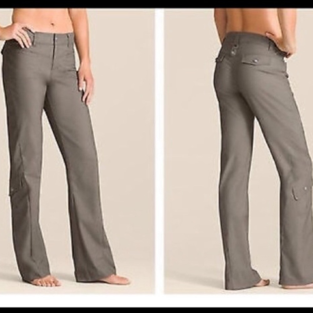 {Athleta} Dipper Cargo Hiking Pants | grey sz 6 Tall